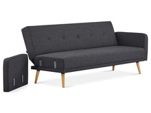 Load image into Gallery viewer, Jarrod 3 Seater Sofa Bed - Dark Grey
