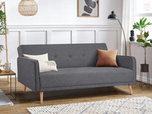 Load image into Gallery viewer, Jarrod 3 Seater Sofa Bed - Dark Grey
