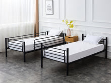 Load image into Gallery viewer, Owen Single Metal Bunk Bed Frame - Black
