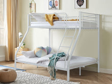 Load image into Gallery viewer, Dobson Metal Triple Bunk Bed - White
