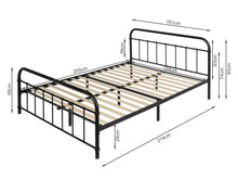 Load image into Gallery viewer, Taylor Queen Metal Bed Frame - Black