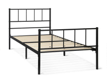 Load image into Gallery viewer, Keira Single Metal Bed Frame - Black