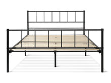 Load image into Gallery viewer, Keira Double Metal Bed Frame - Black