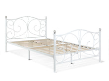 Load image into Gallery viewer, Manaia Double Metal Bed Frame - White
