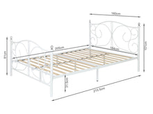 Load image into Gallery viewer, Manaia Queen Metal Bed Frame - White
