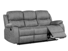 Load image into Gallery viewer, Wilson Manual 3 Seater Recliner Sofa - Grey
