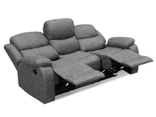 Load image into Gallery viewer, Wilson Manual 3 Seater Recliner Sofa - Grey
