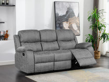 Load image into Gallery viewer, Wilson Manual 3 Seater Recliner Sofa - Grey
