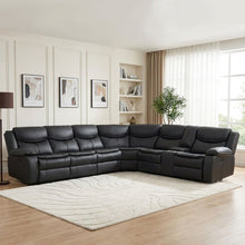 Load image into Gallery viewer, Mandan Electric Recliner Corner Sofa - Black