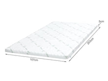Load image into Gallery viewer, Zonelux 5 Zone Gel Memory Foam Mattress Topper - King Single