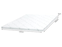 Load image into Gallery viewer, Zonelux 5 Zone Gel Memory Foam Mattress Topper - Double