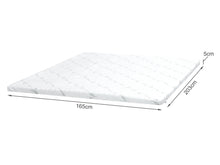Load image into Gallery viewer, Zonelux 5 Zone Gel Memory Foam Mattress Topper - King