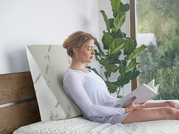 Pure Wedge Bamboo Gel Memory Foam Wedge Pillow