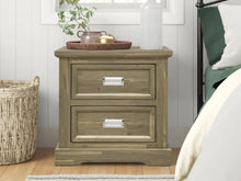 Load image into Gallery viewer, Hadley Solid Wood Bedside Table - Emerland Grey
