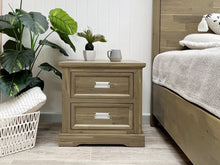 Load image into Gallery viewer, Hadley Solid Wood Bedside Table - Emerland Grey
