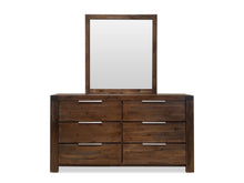 Load image into Gallery viewer, Jarvis Solid Wood 6 Drawer Dresser with Mirror - Caramel