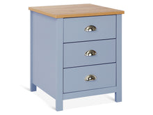 Load image into Gallery viewer, 23091 - Atlas Wooden Bedside Table - Blue Grey - Betalife
