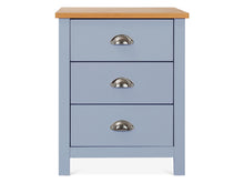 Load image into Gallery viewer, 23091 - Atlas Wooden Bedside Table - Blue Grey - Betalife
