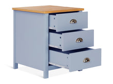 Load image into Gallery viewer, 23091 - Atlas Wooden Bedside Table - Blue Grey - Betalife
