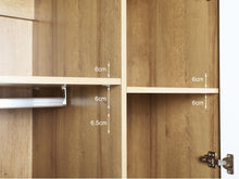 Load image into Gallery viewer, Harris 2 Door Wardrobe with 3 Drawers - Oak+White
