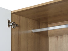 Load image into Gallery viewer, Harris 4 Door Wardrobe with 3 Drawers - Oak+White
