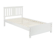 Load image into Gallery viewer, Castor Single Wooden Bed Frame - White
