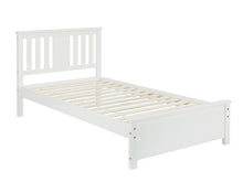Load image into Gallery viewer, Castor Single Wooden Bed Frame - White