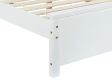 Load image into Gallery viewer, Castor King Single Wooden Bed Frame - White