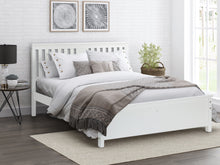 Load image into Gallery viewer, Castor Queen Wooden Bed Frame - White