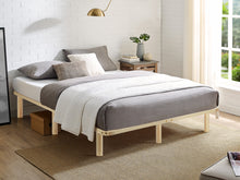 Load image into Gallery viewer, Ohio Double Wooden Bed Base - Natural
