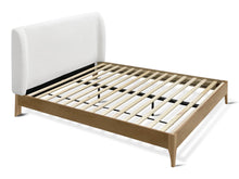 Load image into Gallery viewer, Queena Queen Bed Frame - Cream