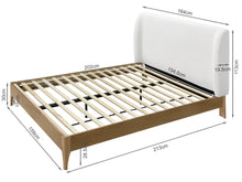 Load image into Gallery viewer, Queena Queen Bed Frame - Cream