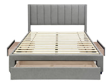 Load image into Gallery viewer, Hopkins Queen Bed Frame with Storage - Light Grey
