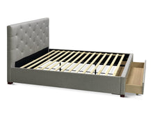 Load image into Gallery viewer, Makra Queen Bed Frame with Storage - Fog At Betalife
