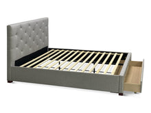 Load image into Gallery viewer, Makra Queen Bed Frame with Storage - Fog
