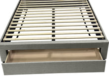 Load image into Gallery viewer, Makra Queen Bed Frame with Storage - Fog
