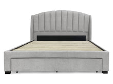 Load image into Gallery viewer, Barney Queen Bed Frame With Storage - Light Grey