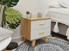 Load image into Gallery viewer, Alton Bedside Table - Natural + White At Betalife

