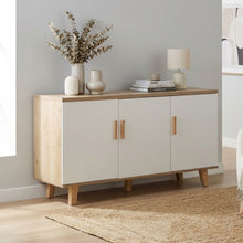 Load image into Gallery viewer, Alton Sideboard Buffet Table - Natural+White