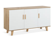 Load image into Gallery viewer, Alton Sideboard Buffet Table - Natural+White
