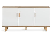 Load image into Gallery viewer, Alton Sideboard Buffet Table - Natural+White
