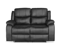 Load image into Gallery viewer, Wilson Manual 2 Seater Recliner Sofa - Black
