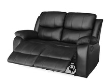 Load image into Gallery viewer, Wilson Manual 2 Seater Recliner Sofa - Black
