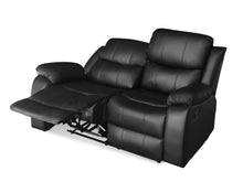 Load image into Gallery viewer, Wilson Manual 2 Seater Recliner Sofa - Black
