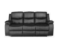 Load image into Gallery viewer, Wilson Manual 3 Seater Recliner Sofa - Black
