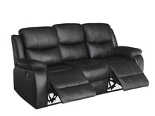 Load image into Gallery viewer, Wilson Manual 3 Seater Recliner Sofa - Black
