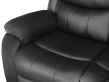 Load image into Gallery viewer, Wilson Manual 3 Seater Recliner Sofa - Black
