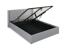 Load image into Gallery viewer, Johnson Queen Gas Lift Storage Bed Frame - Grey
