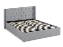 Load image into Gallery viewer, Johnson Queen Gas Lift Storage Bed Frame - Grey
