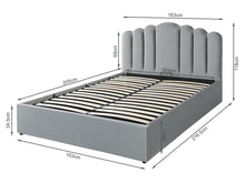 Load image into Gallery viewer, Edward Queen Gas Lift Storage Bed Frame - Grey
